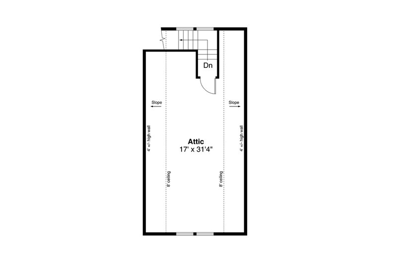 House Plan Design - Floor Plan - Upper Floor for Traditional House Plan #124-1320, 1 bath