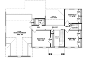 European Style House Plan - 4 Beds 3.5 Baths 2302 Sq/Ft Plan #81-727 