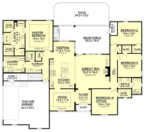 Home Plan - European Floor Plan - Main Floor Plan #430-103