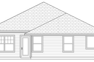 Exterior - Rear Elevation for Cottage House Plan #84-493 - 3 bed, 2 bath