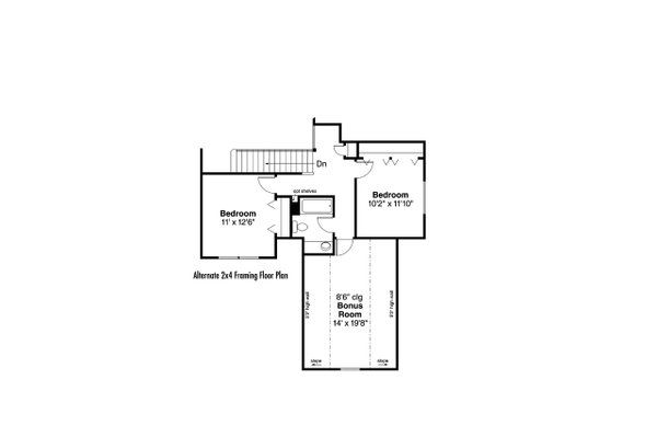 Dream House Plan - 2x4 Framing Option