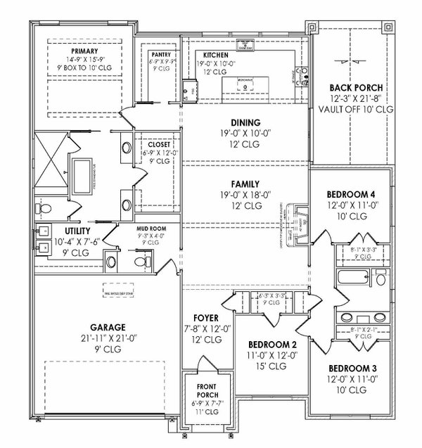 Farmhouse Floor Plan - Main Floor Plan #1096-92