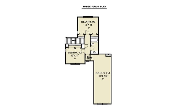 Dream House Plan - Country Floor Plan - Upper Floor Plan #1070-266