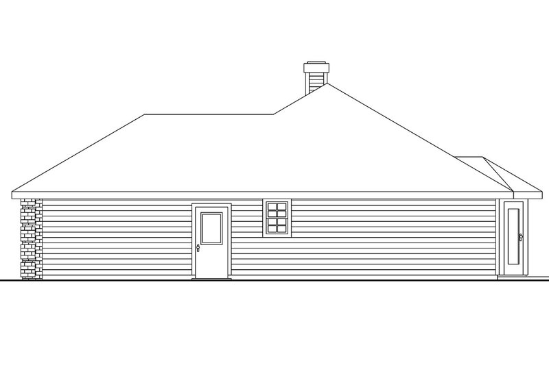 Home Plan - Exterior - Front Elevation 3 for Traditional House Plan #124-569 - 3 bed, 2 bath
