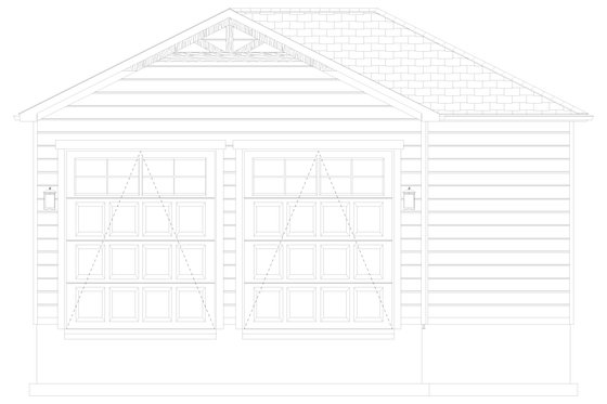 Exterior - Front Elevation 11 for Traditional House Plan #1060-231, 0 bath