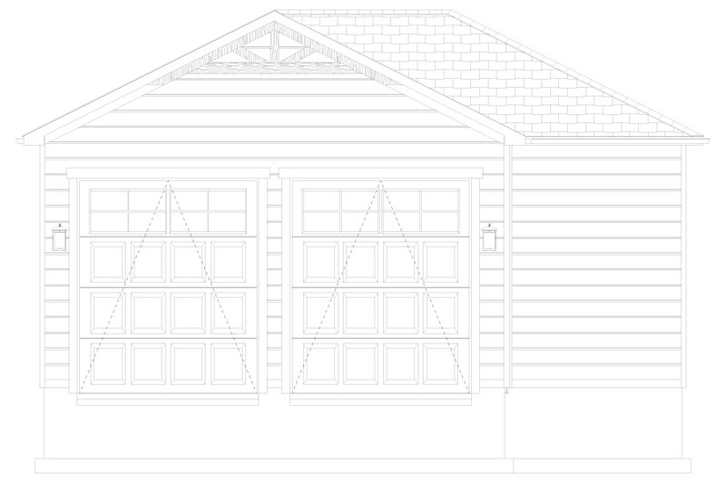 House Blueprint - Exterior - Front Elevation 11 for Traditional House Plan #1060-231, 0 bath