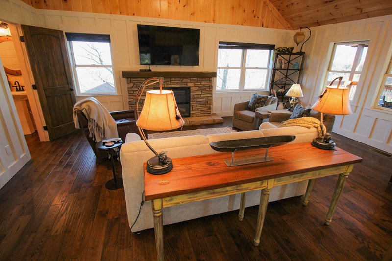 Architectural House Design - Interior - Family Room for Cabin House Plan #123-119 - 2 bed, 2.5 bath
