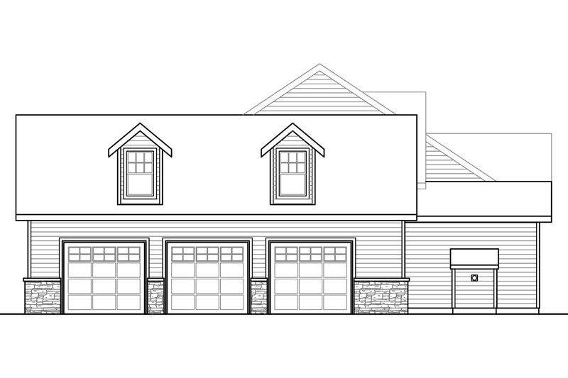 Architectural House Design - Exterior - Other Elevation 1 for European House Plan #124-1057 - 4 bed, 3.5 bath
