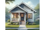 Cottage Style House Plan - 2 Beds 1 Baths 900 Sq/Ft Plan #515-19 