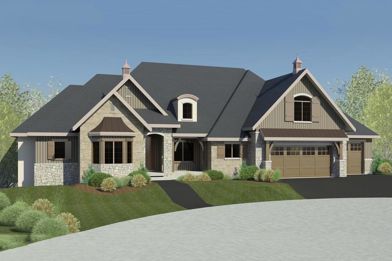Dream House Plan - European Exterior - Front Elevation Plan #920-60