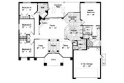 Mediterranean Style House Plan - 4 Beds 2 Baths 2056 Sq/Ft Plan #417-186 