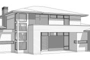 Contemporary Style House Plan - 5 Beds 4.5 Baths 6179 Sq/Ft Plan #1114-101 Exterior 