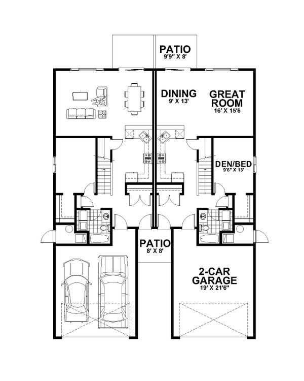 Home Plan - Craftsman Floor Plan - Main Floor Plan #112-209