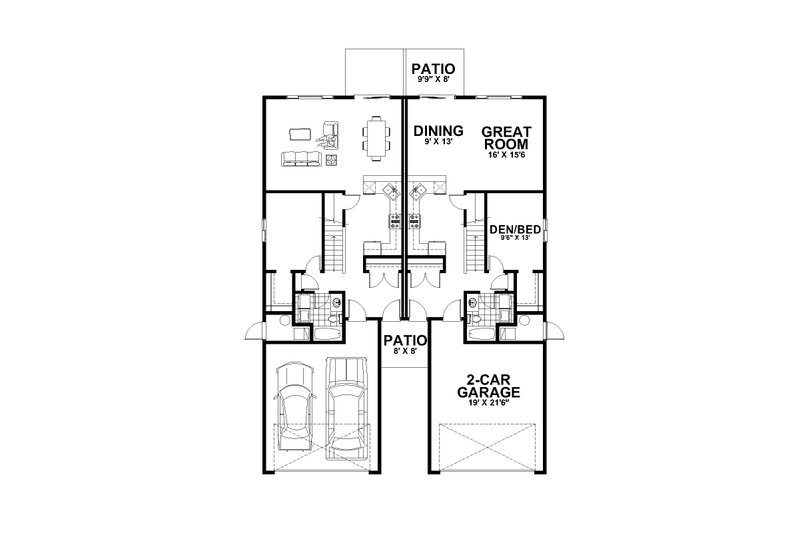 Home Plan - Floor Plan - Main Floor for Craftsman House Plan #112-209 - 5 bed, 3 bath
