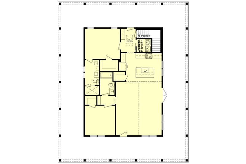 House Design - Floor Plan - Other Floor for Barndominium House Plan #430-359 - 2 bed, 2 bath