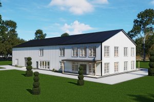 Barndominium Exterior - Front Elevation Plan #1107-51