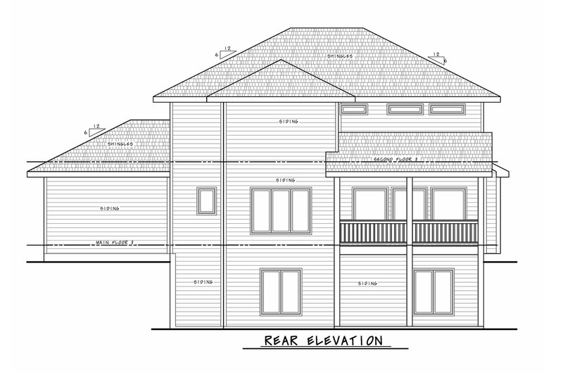 House Blueprint - Exterior - Outdoor Living for Traditional House Plan #20-2457 - 5 bed, 3.5 bath