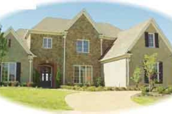 Exterior - Front Elevation for European House Plan #81-641 - 3 bed, 3.5 bath