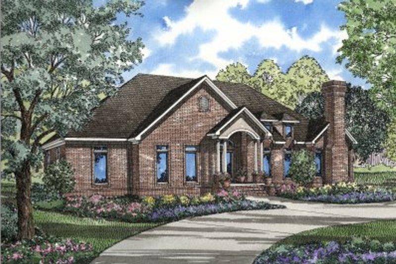 Home Plan - Traditional Exterior - Front Elevation Plan #17-1023