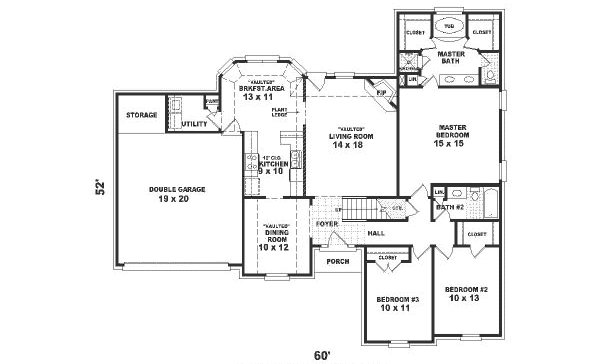 European Floor Plan - Main Floor Plan #81-285