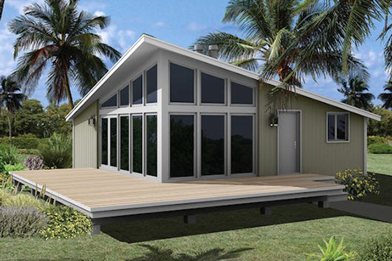 House Plan Design - Contemporary Exterior - Front Elevation Plan #57-489