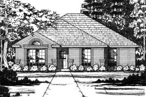 Traditional Exterior - Front Elevation Plan #40-283