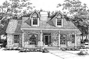 Cottage Exterior - Front Elevation Plan #120-146