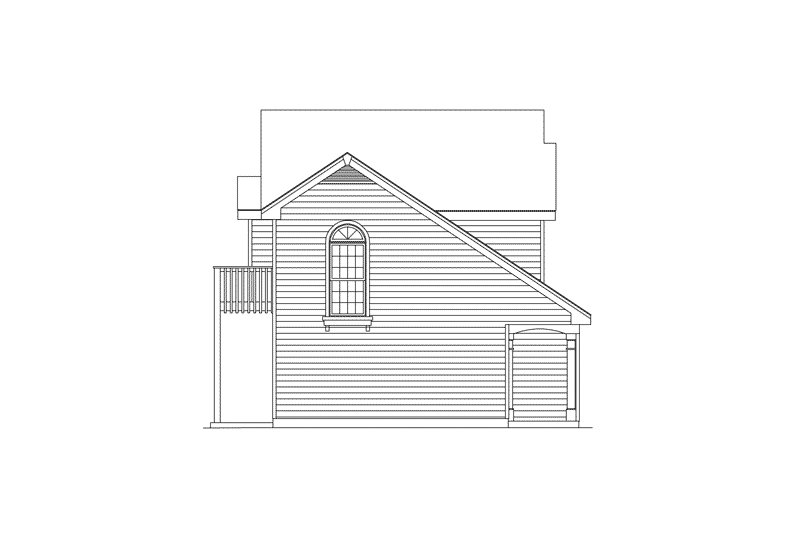 Architectural House Design - Exterior - Other Elevation for Traditional House Plan #57-165 - 1 bed, 1 bath