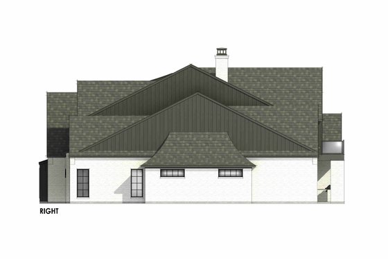 Exterior - Other Elevation for European House Plan #1096-1 - 4 bed, 4.5 bath