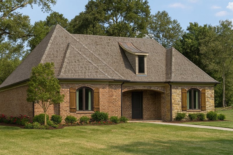 Architectural House Design - European Exterior - Front Elevation Plan #17-2582