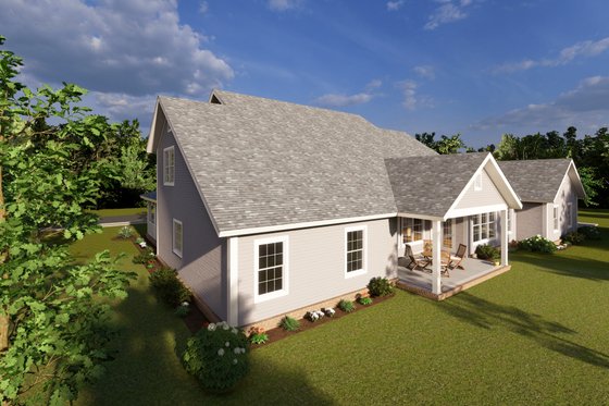 Exterior - Rear Elevation for Farmhouse House Plan #513-2209 - 5 bed, 4 bath