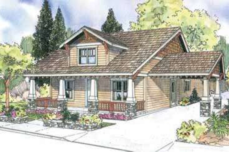 Dream House Plan - Craftsman Exterior - Front Elevation Plan #124-611