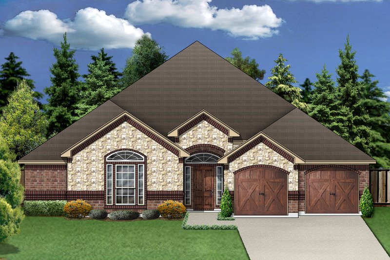 Architectural House Design - Traditional Exterior - Front Elevation Plan #84-370