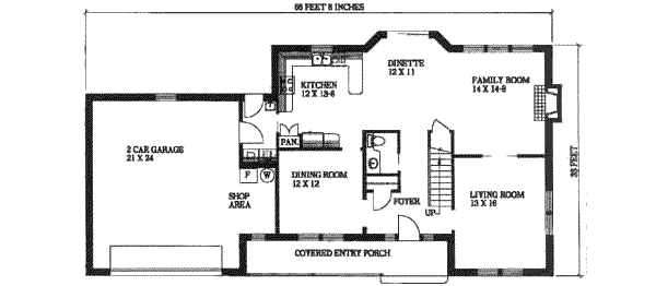 Dream House Plan - European Floor Plan - Main Floor Plan #117-131