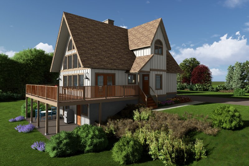 House Blueprint - Exterior - Other Elevation 1 for Modern House Plan #126-103 - 3 bed, 2.5 bath