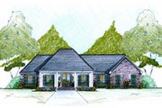 European Style House Plan - 4 Beds 2 Baths 2000 Sq/Ft Plan #36-483 