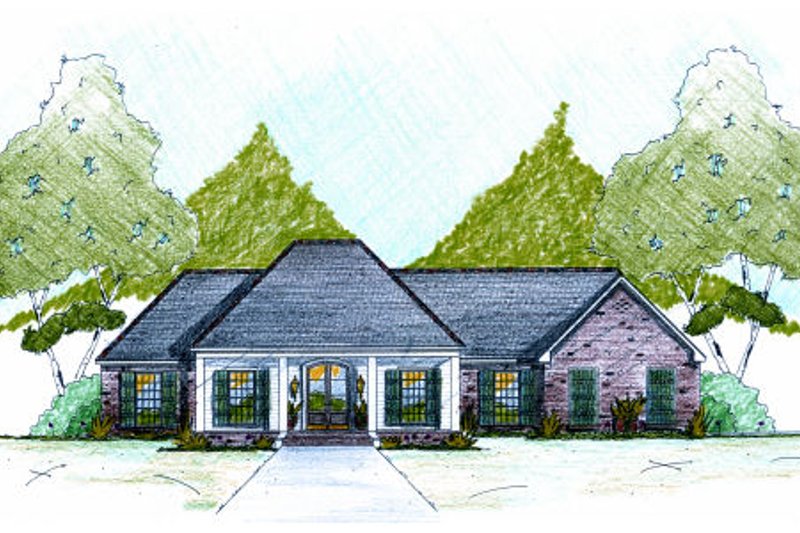 Dream House Plan - European Exterior - Front Elevation Plan #36-483