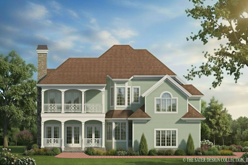 Home Plan - Exterior - Rear Elevation for Country House Plan #930-199 - 3 bed, 3.5 bath