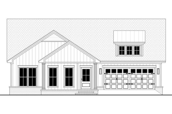 Exterior - Front Elevation 9 for Farmhouse House Plan #430-452 - 3 bed, 2 bath