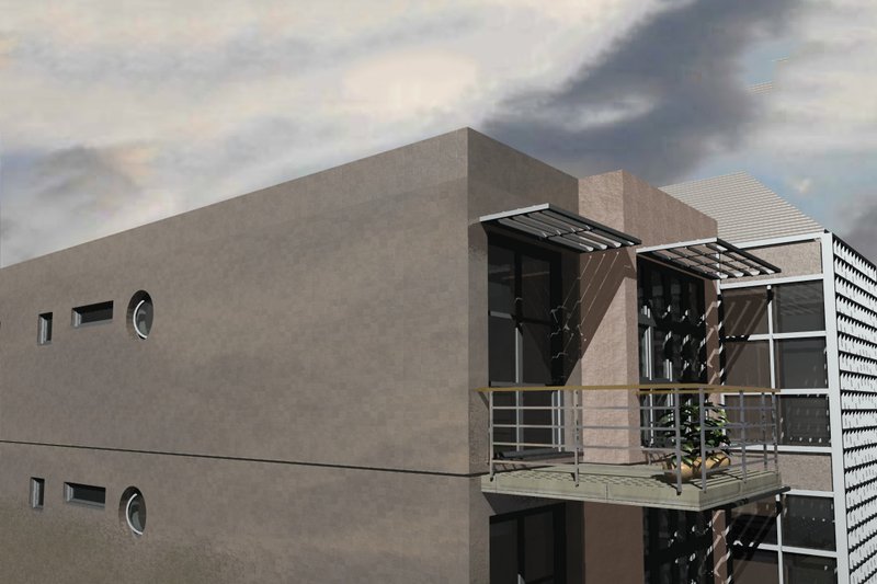 House Plan Design - Left Side Elevation