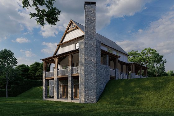 Exterior - Other Elevation 1 for Country House Plan #17-3380 - 3 bed, 4.5 bath