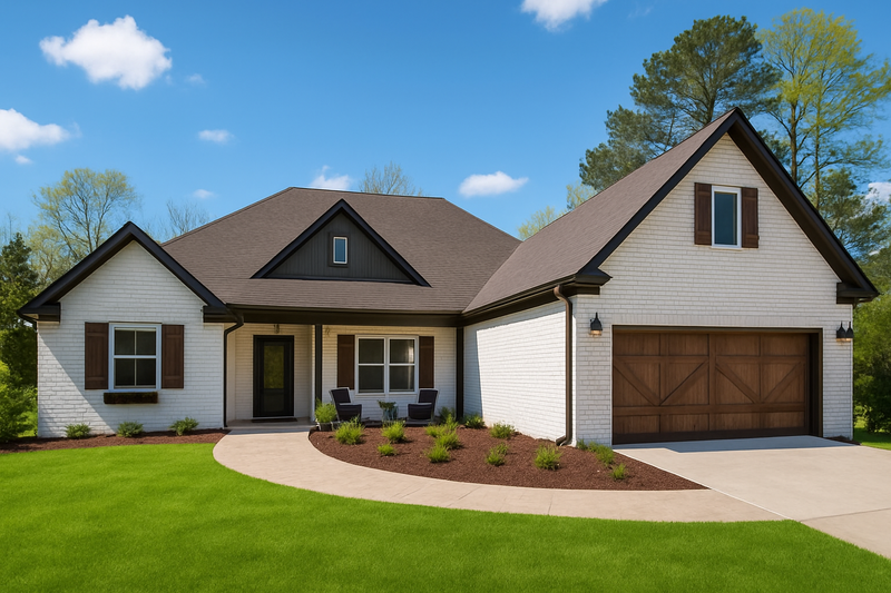 Traditional Style House Plan - 4 Beds 3.5 Baths 2500 Sq/Ft Plan #923-32 Exterior