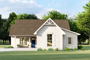 House Blueprint - Cottage Exterior - Front Elevation Plan #406-9657
