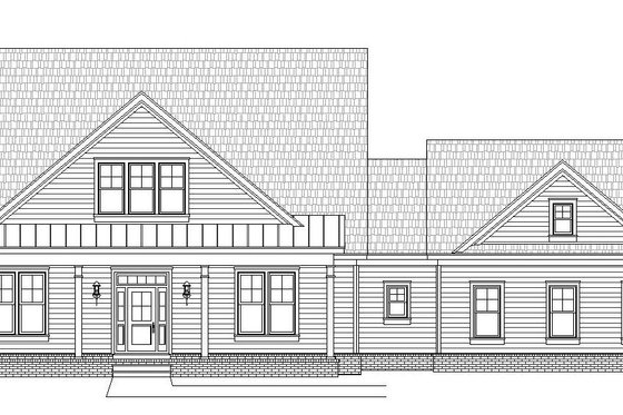 Exterior - Front Elevation 3 for Country House Plan #932-276 - 3 bed, 2 bath