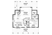 Cottage Style House Plan - 3 Beds 3 Baths 1370 Sq/Ft Plan #45-595 
