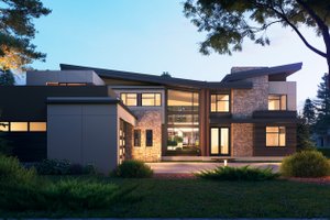 Contemporary Exterior - Front Elevation Plan #1066-110