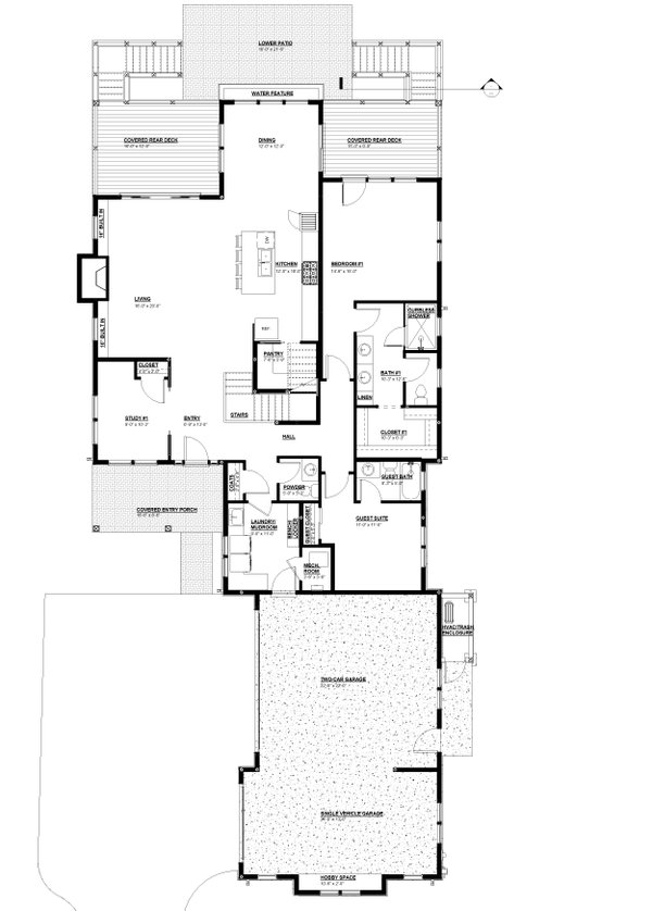 Architectural House Design - Floor Plan - Other Floor for Farmhouse House Plan #895-173 - 4 bed, 3.5 bath