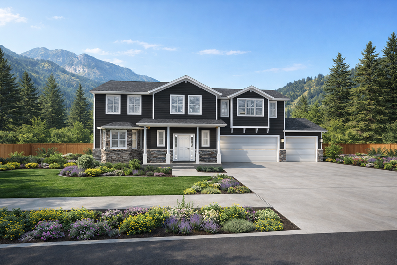 Dream House Plan - Farmhouse Exterior - Front Elevation Plan #1060-436