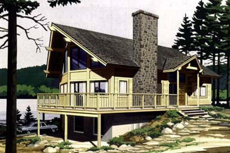 Architectural House Design - Bungalow Exterior - Front Elevation Plan #320-155