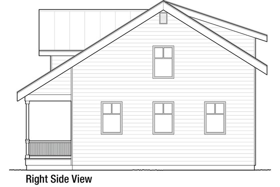 Exterior - Other Elevation 1 for Cottage House Plan #915-1 - 2 bed, 1.5 bath
